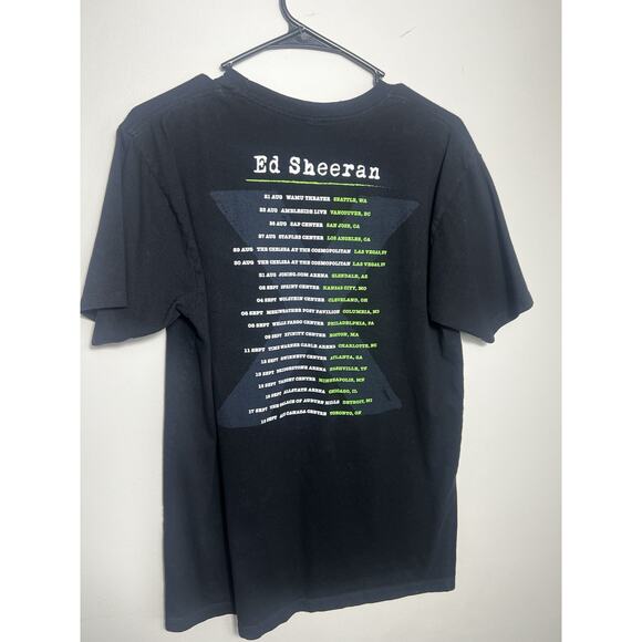 Vintage Ed Sheeran X Tour T-Shirt Large Black Startee Concert Merch Rare Large - Picture 5 of 6